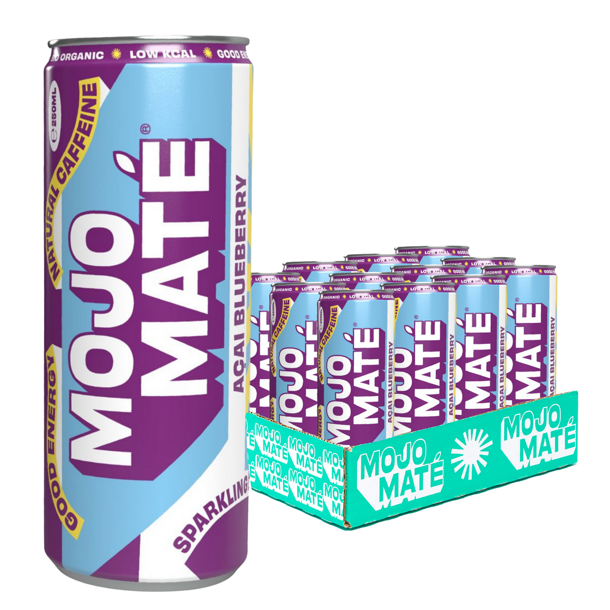 Mojo Maté Açai Blueberry | 12 x 250ml
